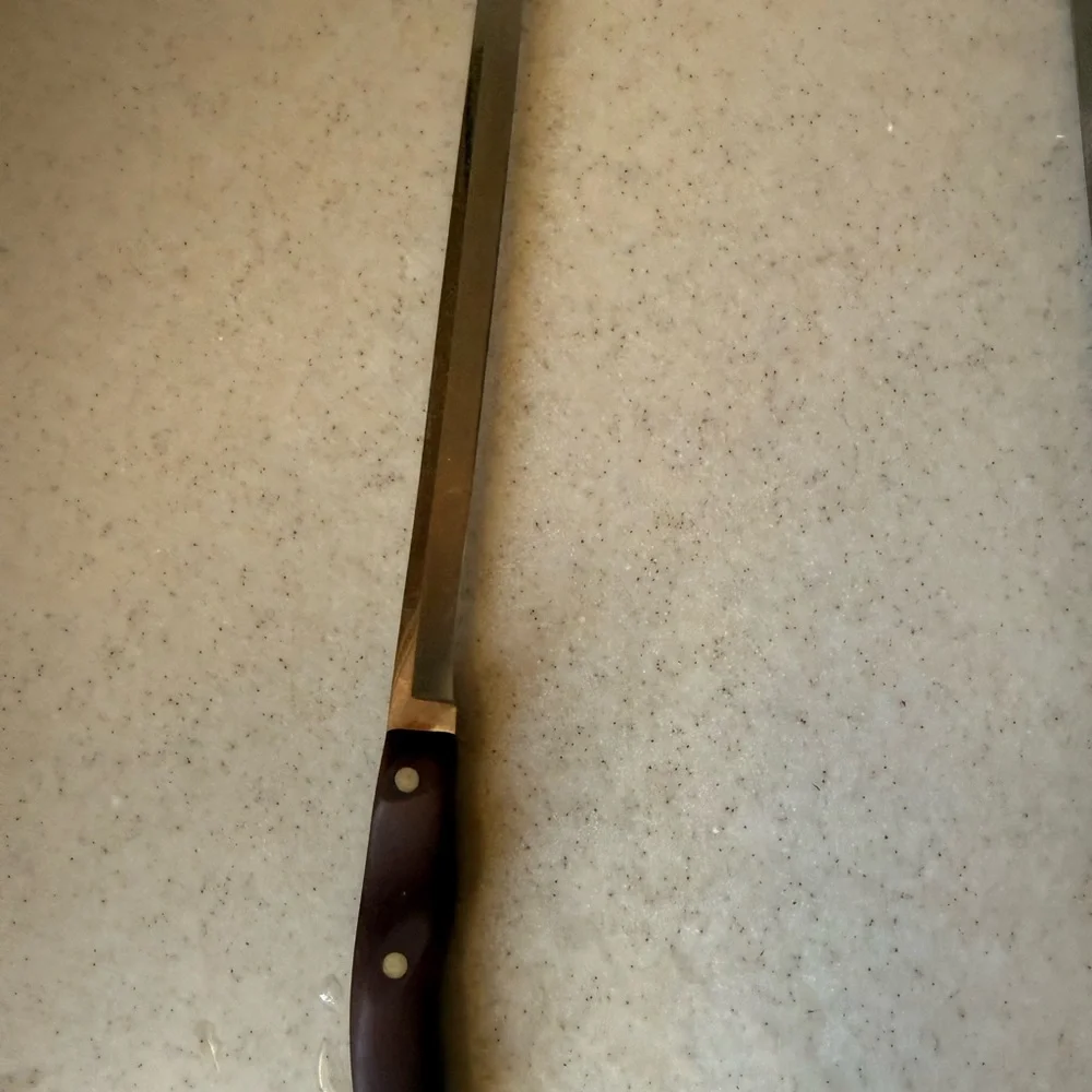CUTCO SLICER OR SALMON, BREAD KNIFE NUMBER 24 RETRO OLD STYLE VCUG STRAIGHT EDGE
